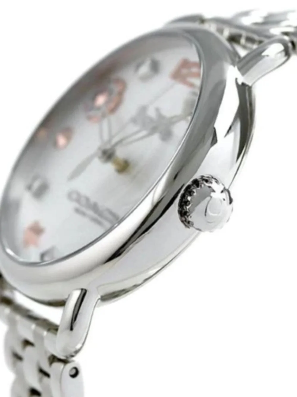 Coach Delaney Charm Silver Quartz Ladies Watch